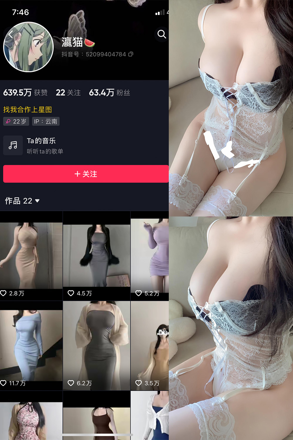 抖音 瀛猫 微密圈  NO.045期 【11P1V】最新至：2024.4.14-维密小圈